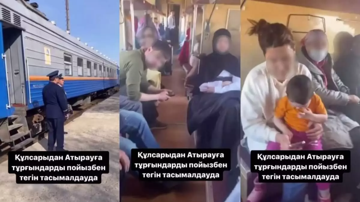Паводки в Казахстане: Бесплатно перевозят людей из Кульсары в Атырау