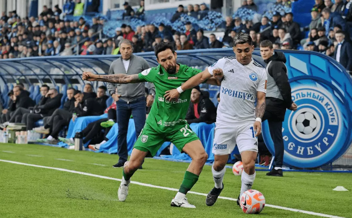 «Оренбург» забил два гола за две минуты и разгромил «Рубин»