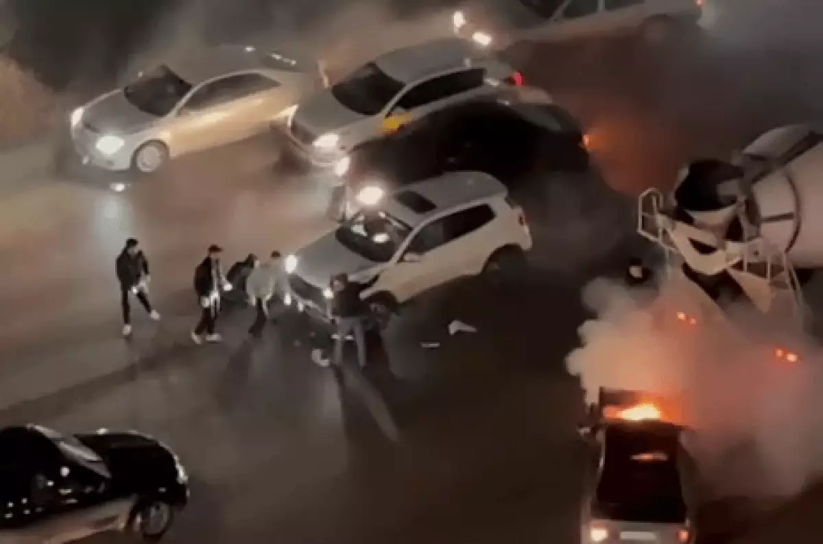 Страшная авария в Астане попала на видео