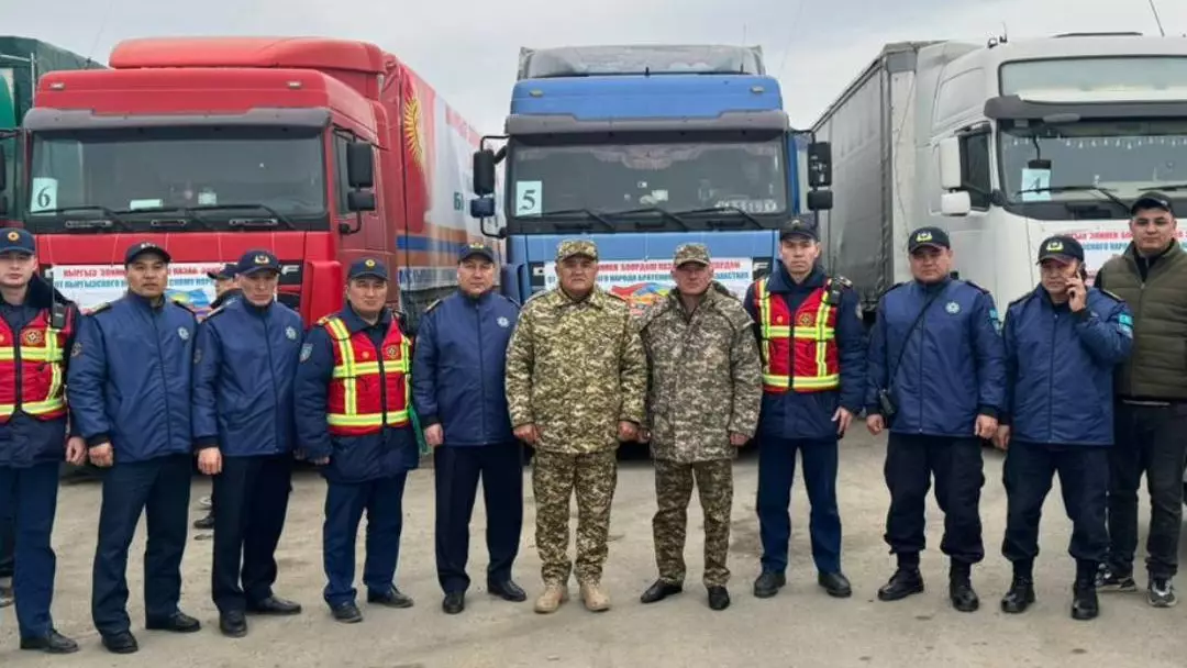 В Казахстан прибыла гуманитарная помощь из Кыргызстана