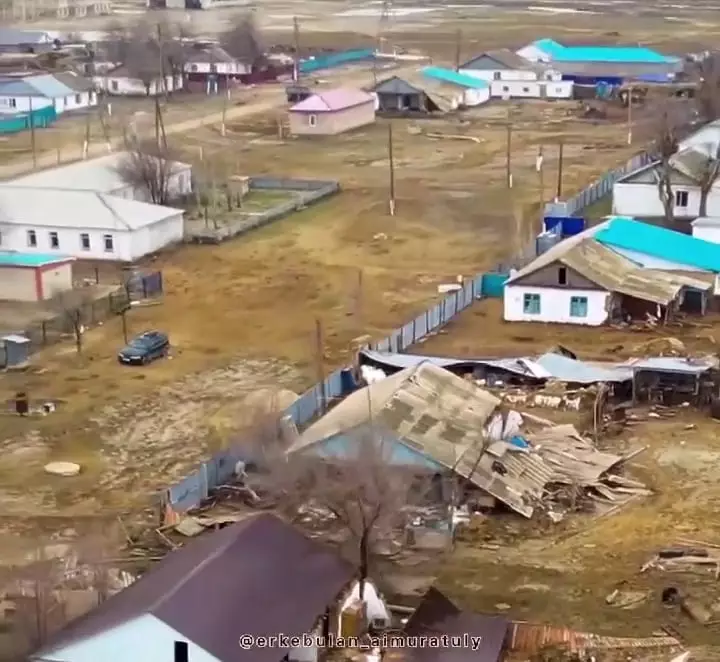 Как выглядят последствия паводков в Актюбинской области