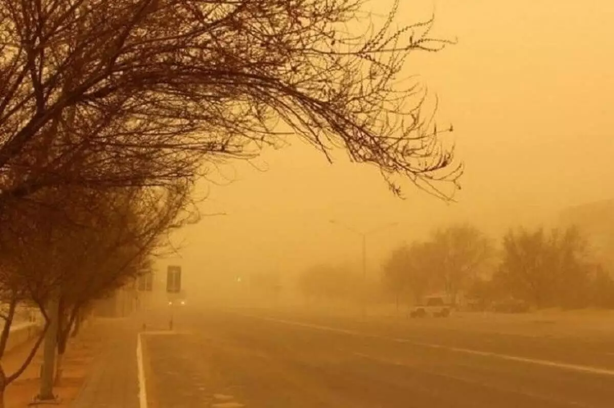 Гололед и пыльную бурю прогнозируют синоптики 12 апреля в Казахстане