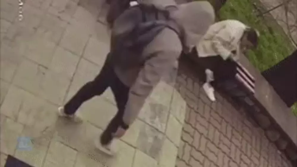 Нападение на женщину попало на видео в Алматы