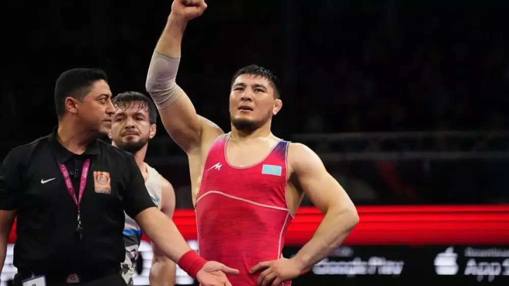 Казахстан завоевал золото на чемпионате Азии по вольной борьбе