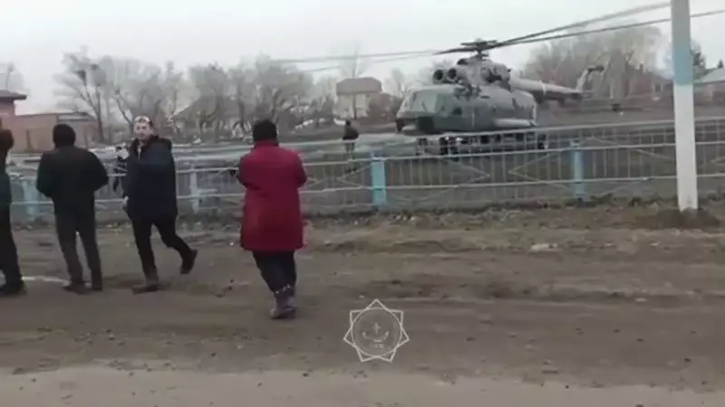 "Казавиаспас" эвакуирует жителей села на Севере Казахстана