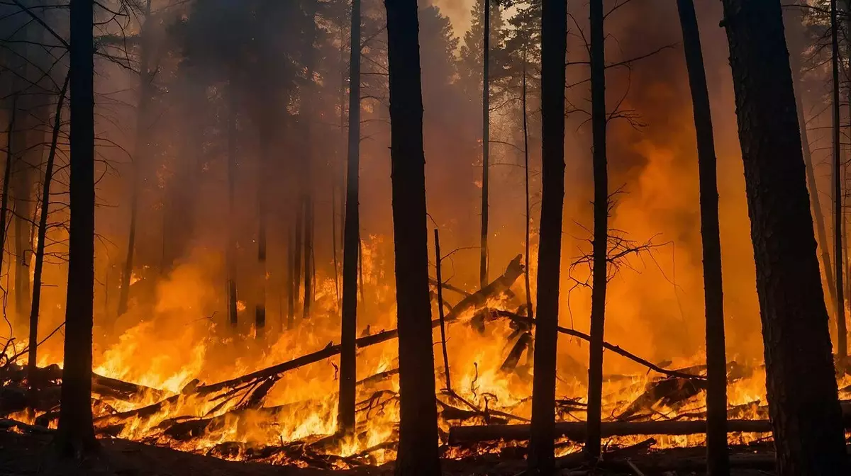 Более 2300 человек борются с лесным пожаром на юго-западе Китая