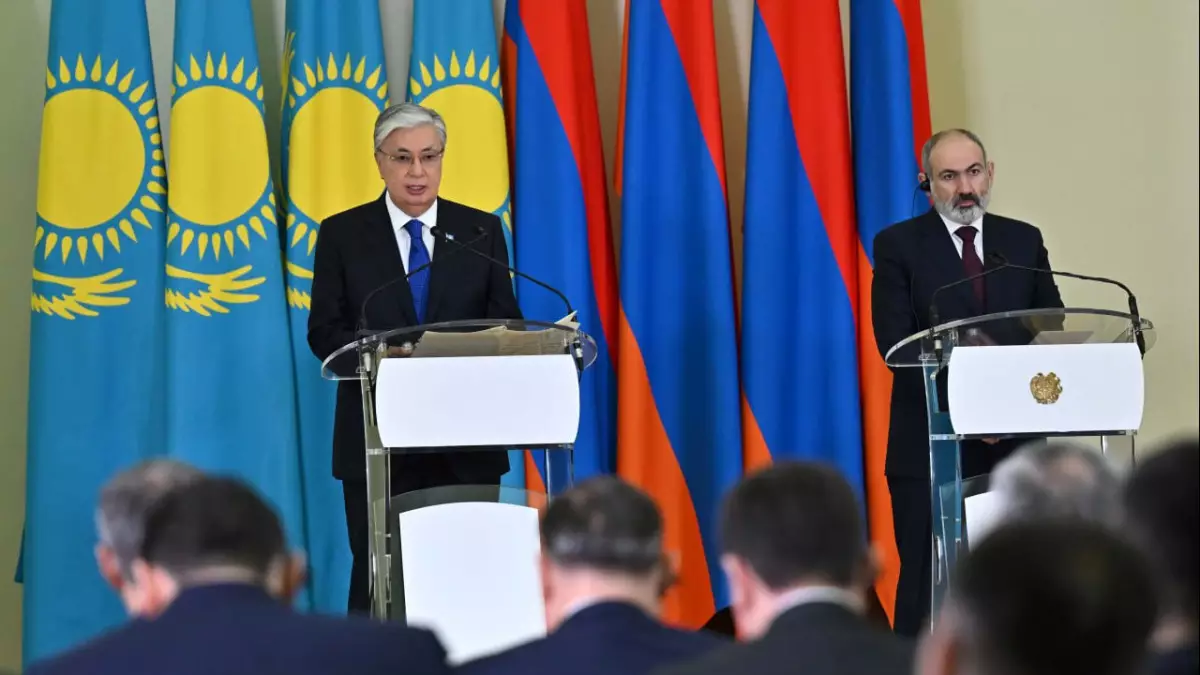 Казахстан увеличит объём экспорта в Армению до 350 миллионов долларов - Токаев