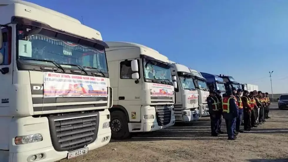 Another 150 tons of humanitarian aid sent to Kazakhstan from Kyrgyzstan