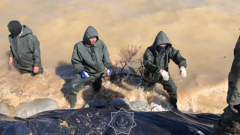 Талые воды затопили важные автомагистрали в трех областях Казахстана