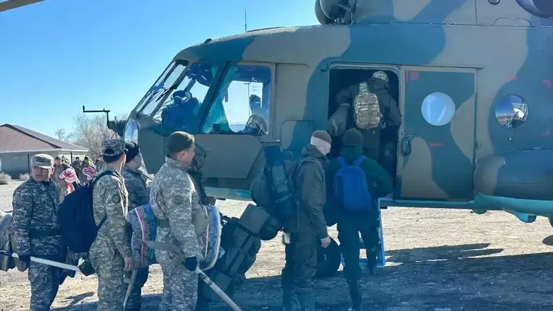 Военнослужащих привлекли к спасательной операции в Актюбинской области