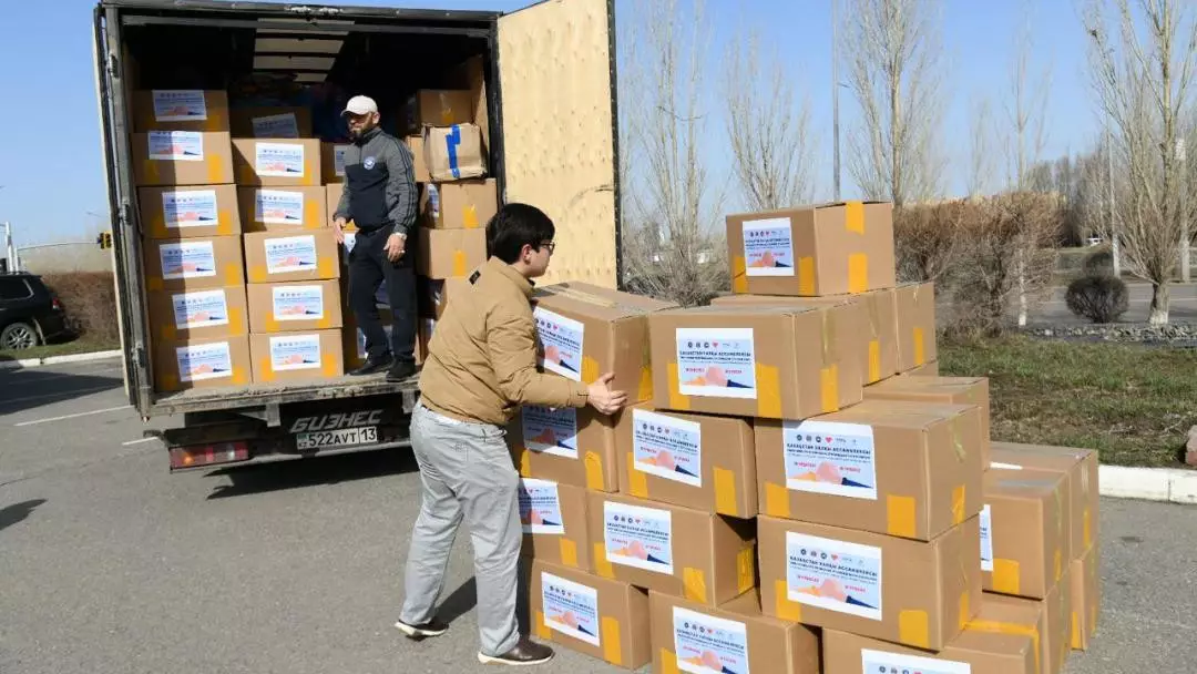 4642 тонны гуманитарной помощи направили в регионы Казахстана