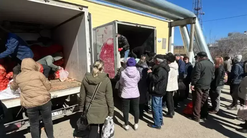 В Петропавловске мужчины подрались во время выдачи гуманитарной помощи