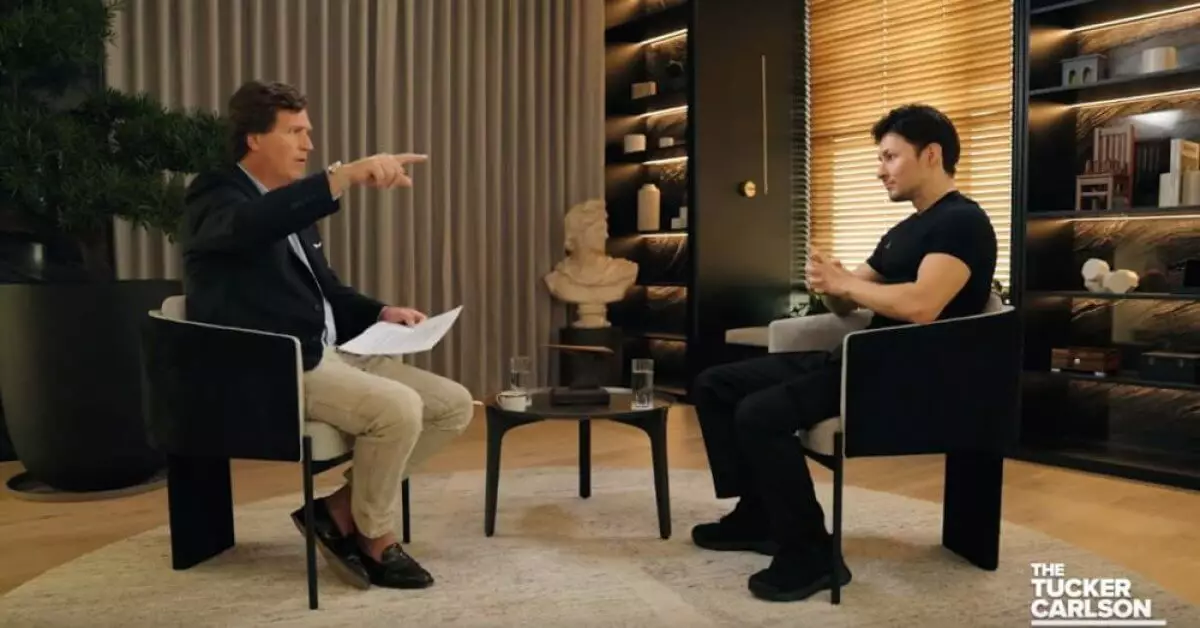 Основатель Telegram Павел Дуров дал интервью журналисту Такеру Карлсону