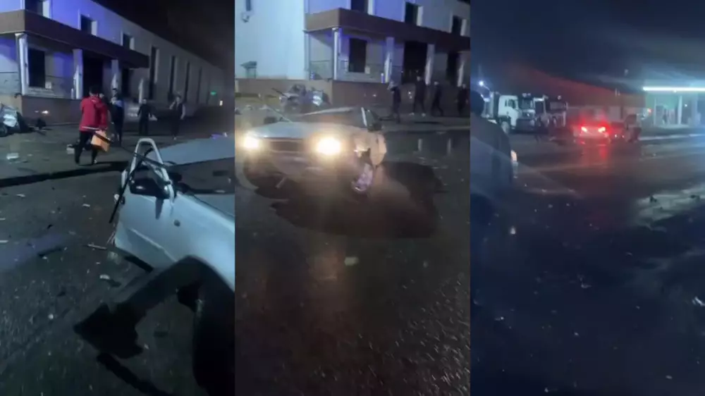 Авто разорвало пополам: страшное ДТП произошло под Алматы