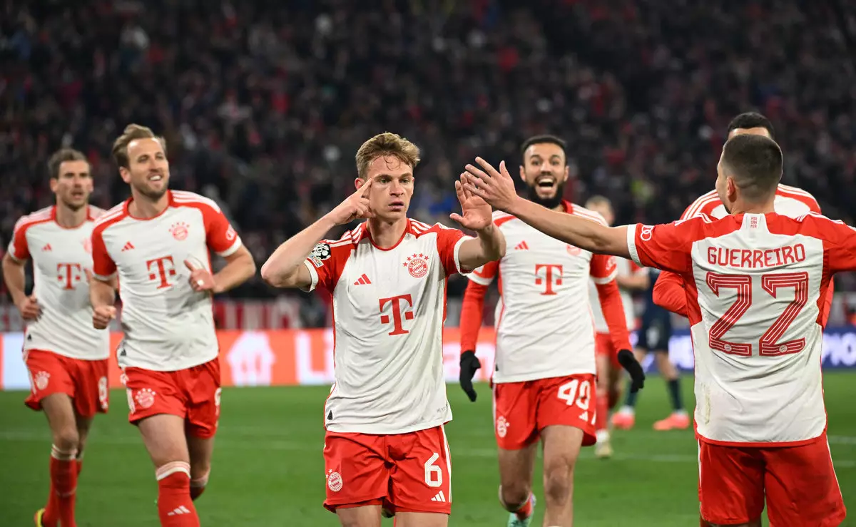 «Бавария» спасает казавшийся провальным сезон. Гол Киммиха «Арсеналу» вывел команду в полуфинал Лиги чемпионов