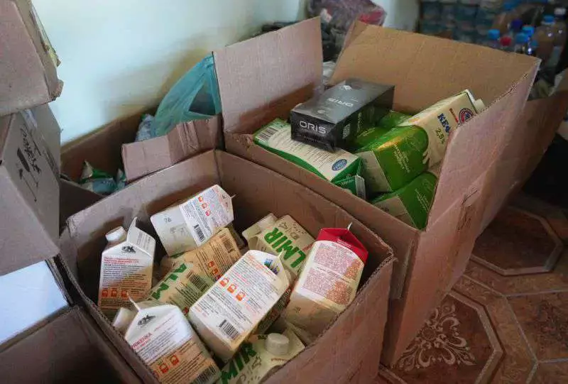 Раздача гуманитарной помощи от кыргызов в Петропавловске вышла из-под контроля