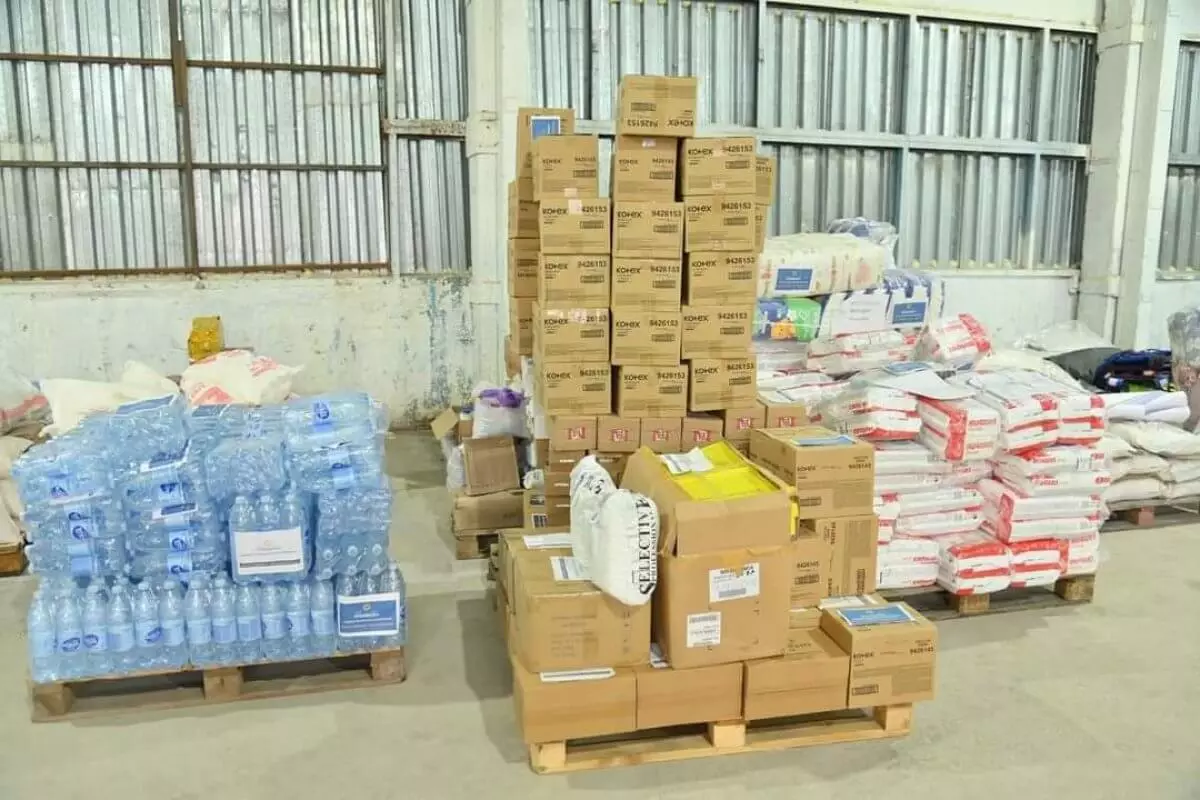 Шымкентцы собрали 200 тонн гуманитарной помощи