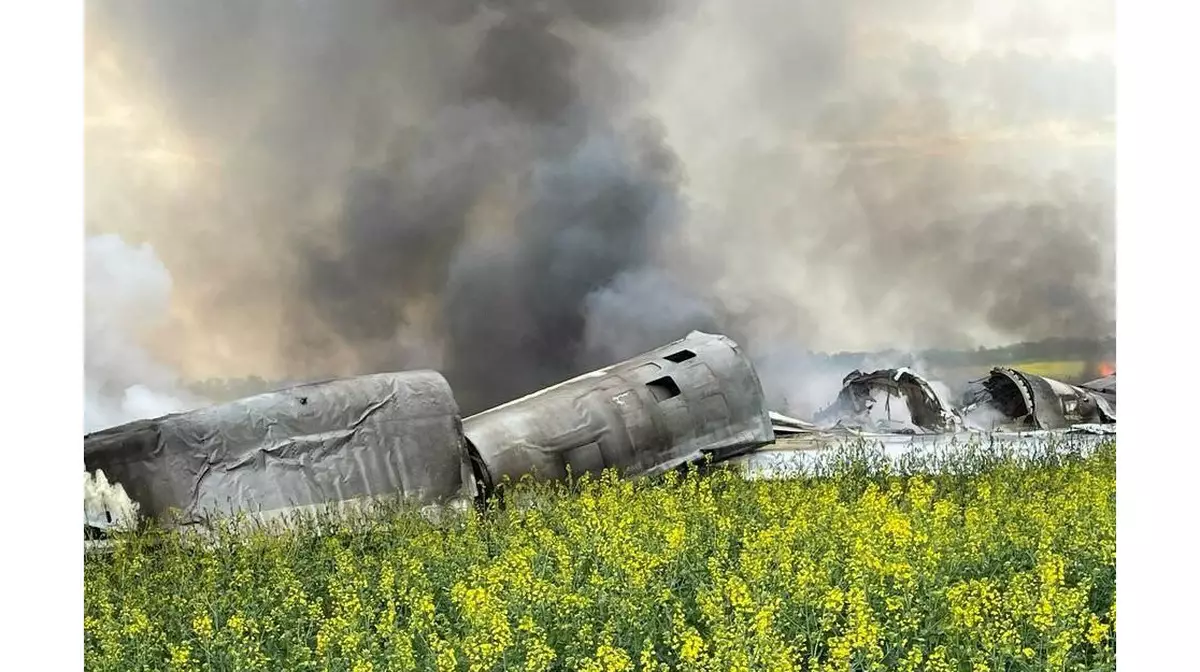 Военный самолёт потерпел крушение в Ставрополье