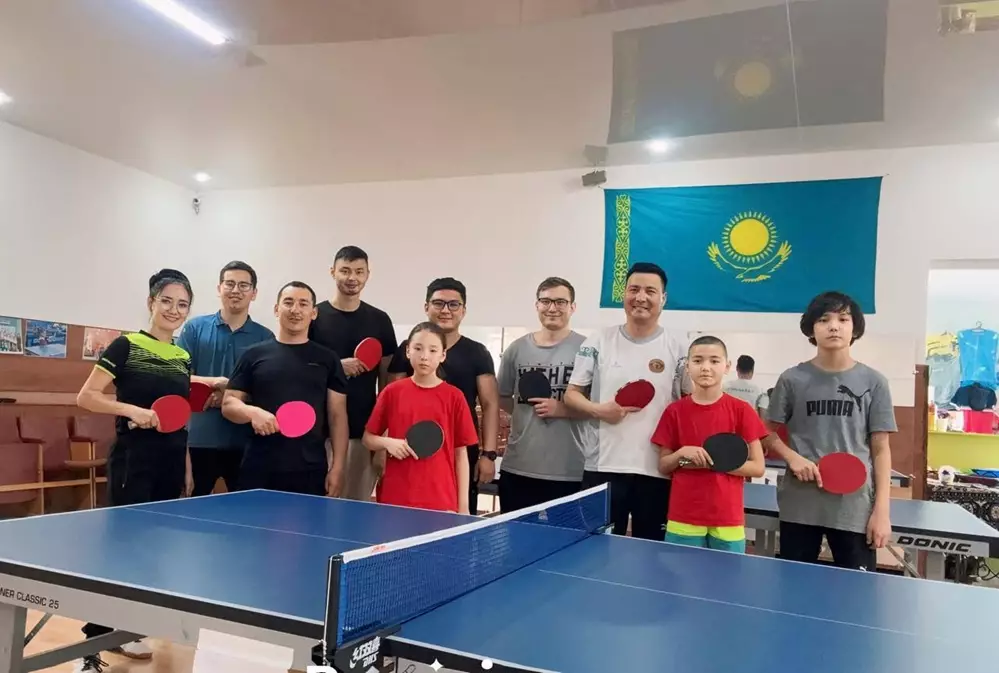 Для жителей Актау организовали бесплатные игры в настольный теннис