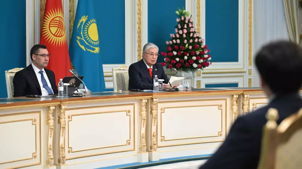 Президенты Казахстана и Кыргызстана выступили с совместным заявлением