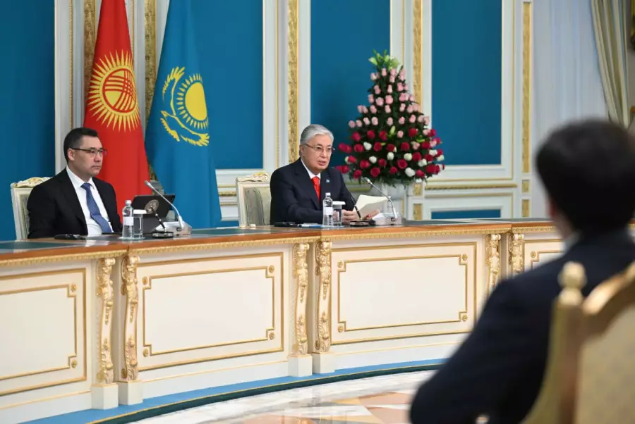 Қазақстан мен Қырғызстан президенттері бірлескен мәлімдеме жасады