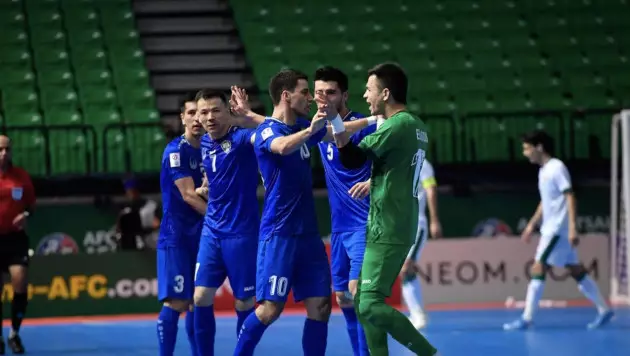 Узбекистан выиграл второй матч и возглавил группу Кубка Азии по футзалу