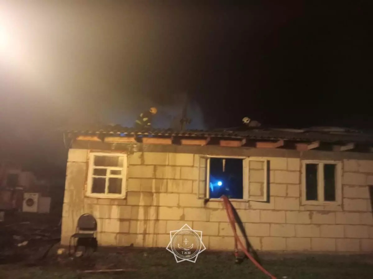 Пожар произошел в частном доме в Жетысуской области
