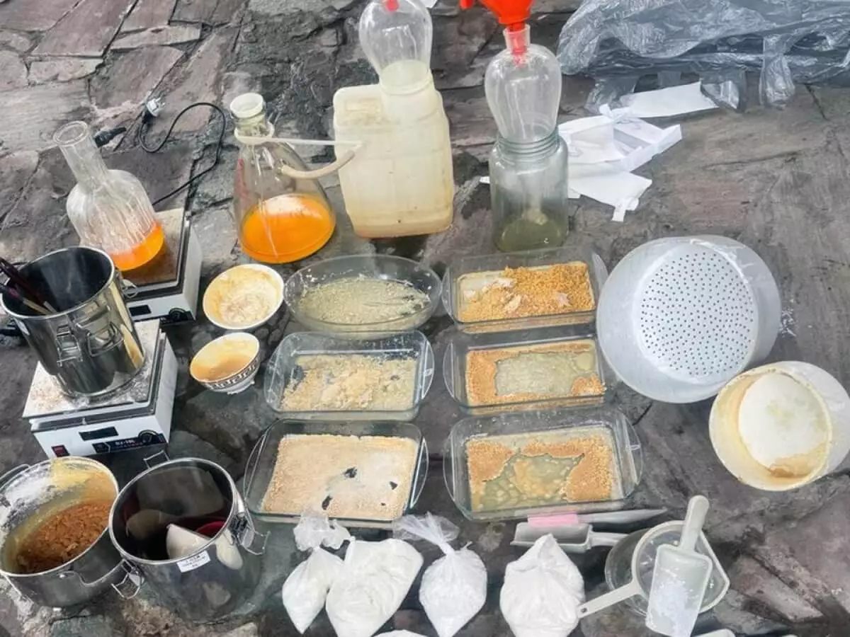 25 килограммов синтетики и тонна прекурсоров: подпольную нарколабораторию обнаружили в Алматинской области