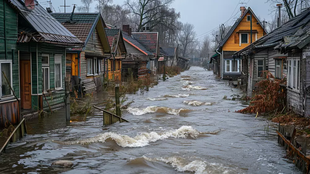 Река Жайык вышла из берегов: какие районы в зоне риска