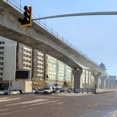 Строительство LRT: Участок дороги в центре Астаны перекроют до зимы