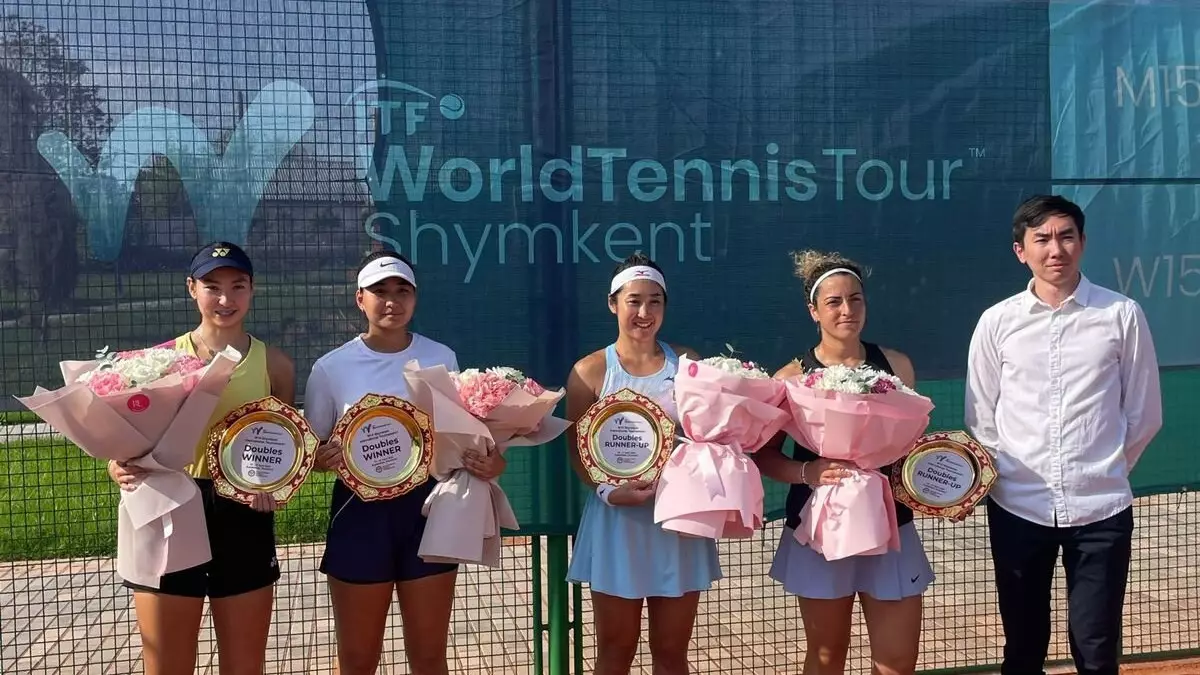 Казахстанские теннисисты стали триумфаторами домашнего турнира