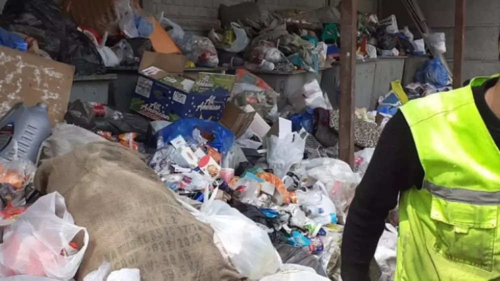 Гора мусора во дворе Алматы: виновных наказали