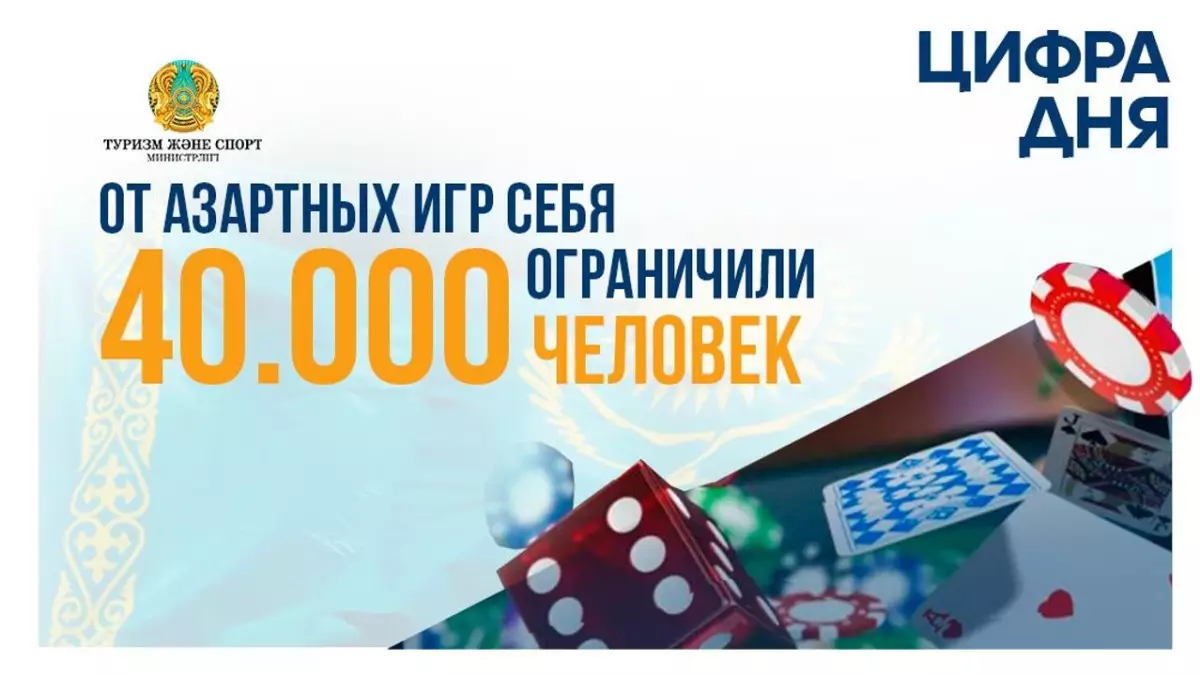 40 тысяч казахстанцев запретили себе азартные игры