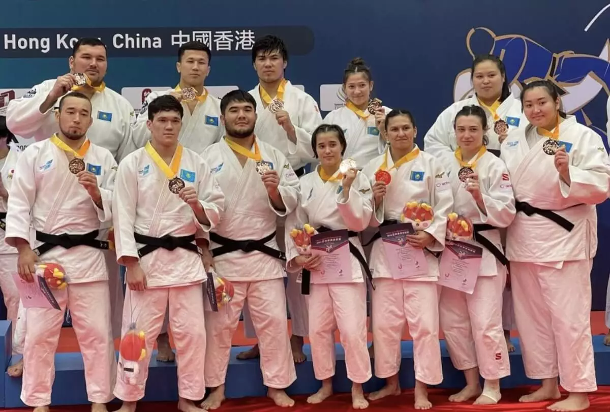 Қазақстан дзюдошылары командалық жарыста Азия чемпионатында қола жүлдегер атанды