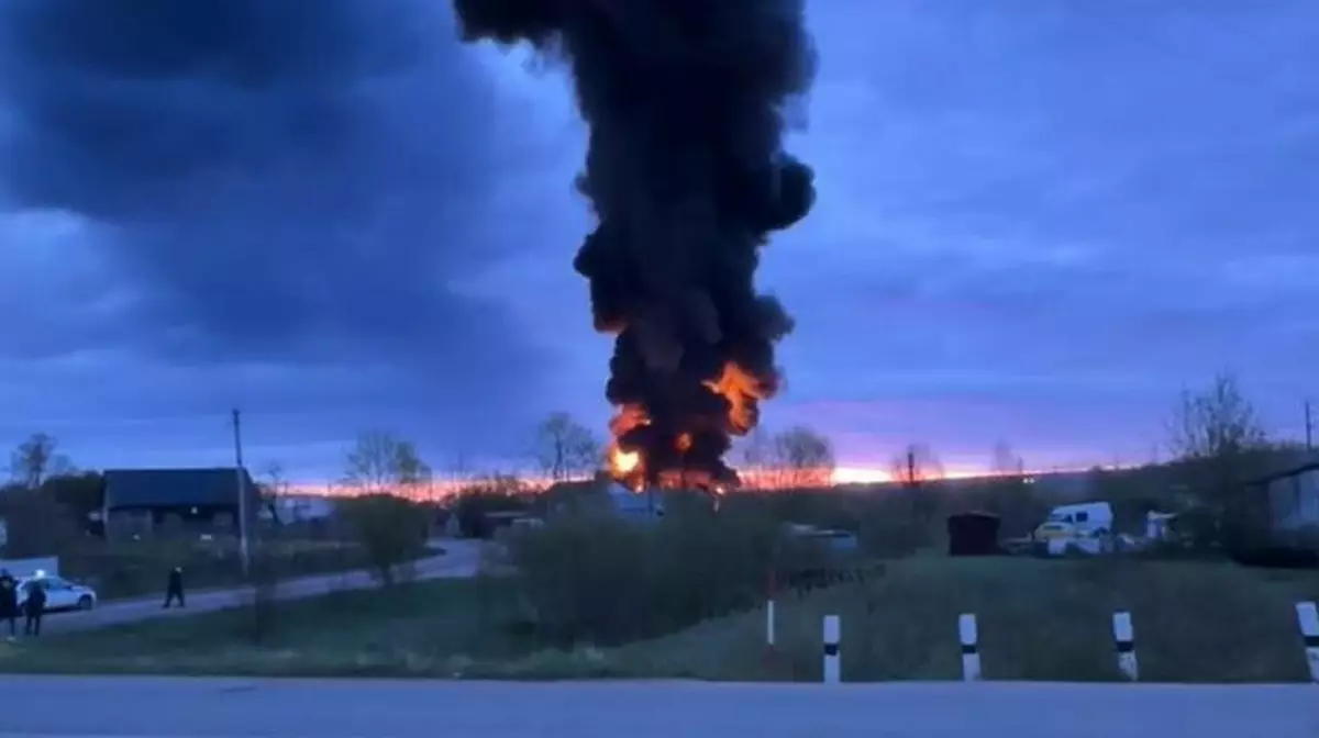 В Смоленской области беспилотники атаковали нефтебазу