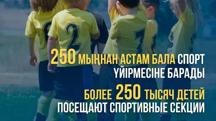 Более 250 тысяч детей посещают спортивные секции в Казахстане