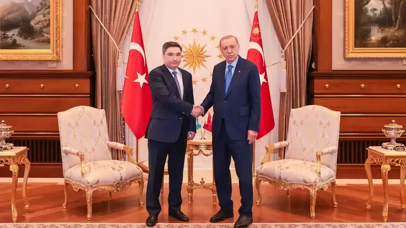 Бектенов обсудил казахско-турецкое сотрудничество с Эрдоганом