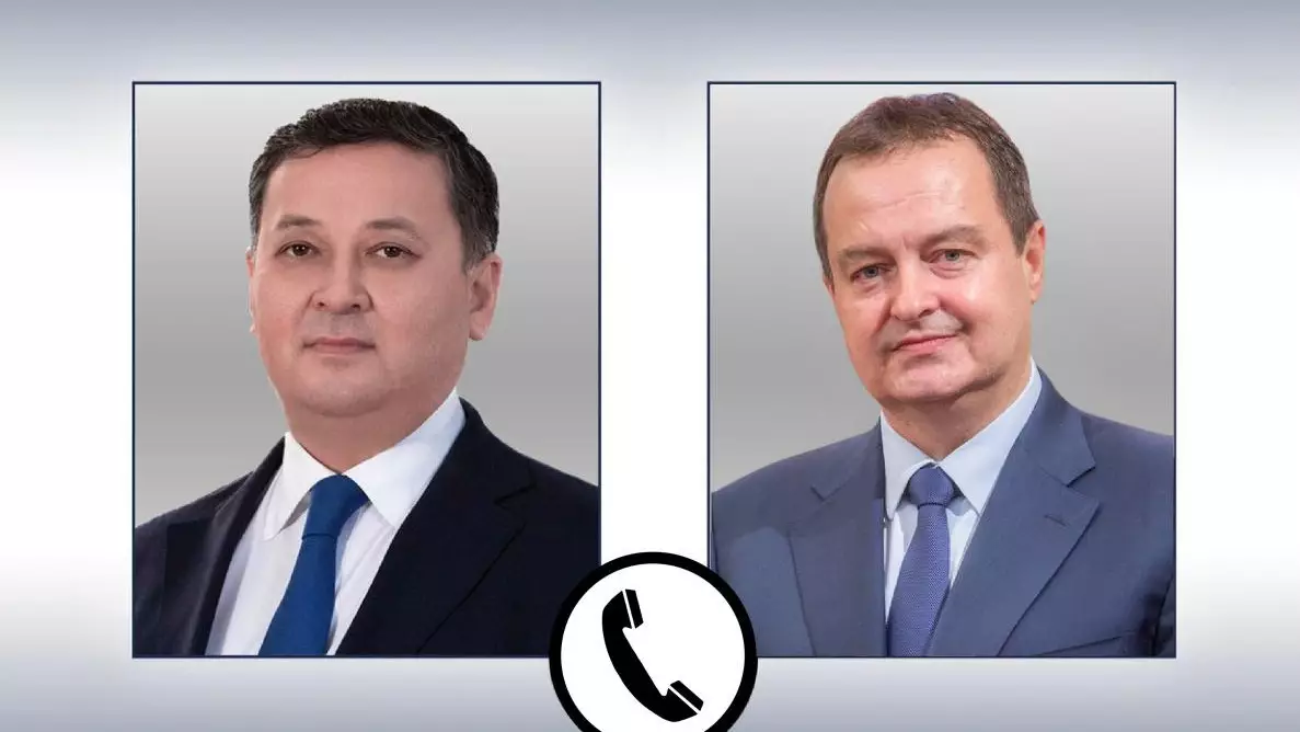 Состоялся телефонный разговор Мурата Нуртлеу с министром иностранных дел Республики Сербии