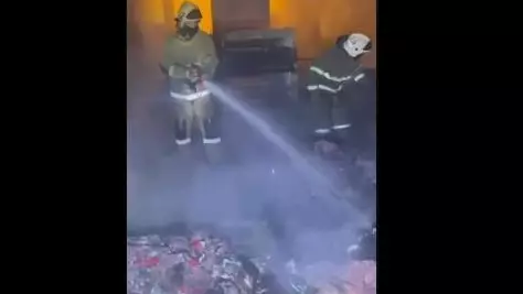 Пожар произошел на складе в Алматы