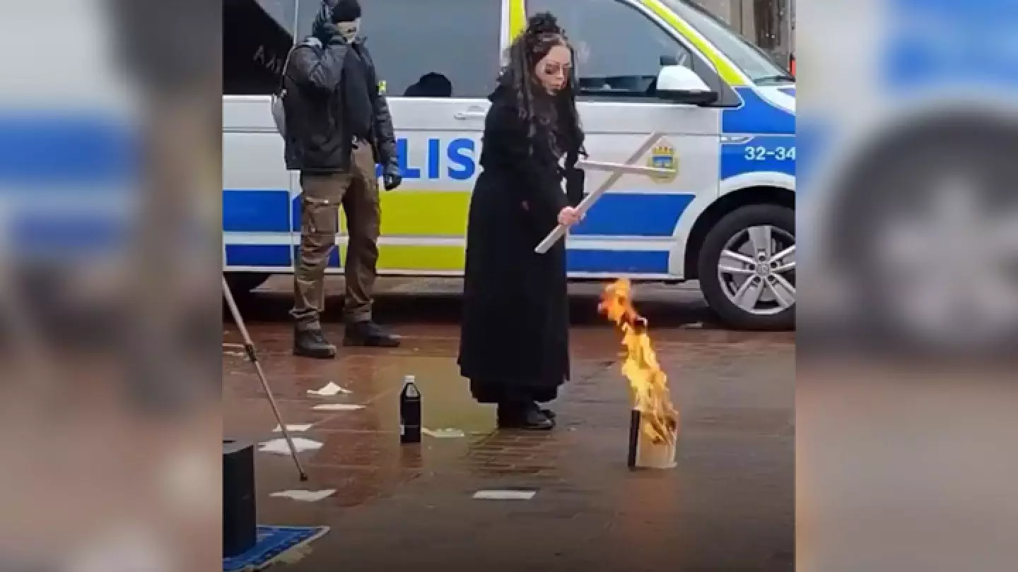 Коран очередной раз сожгли в Стокгольме