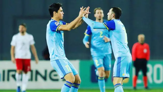 Нападающий сборной Казахстана забил дебютный клуб в Европе