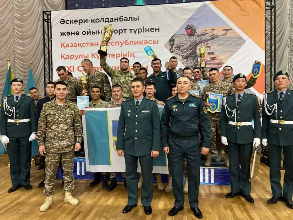 В Алматы прошли состязания по многоборью военно-спортивного комплекса