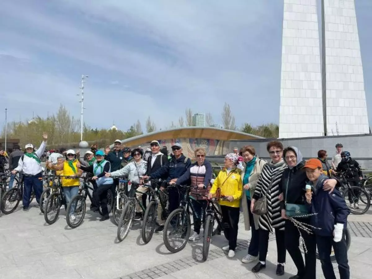 «Велосезон-2024» с участием пенсионеров открыт в Астане