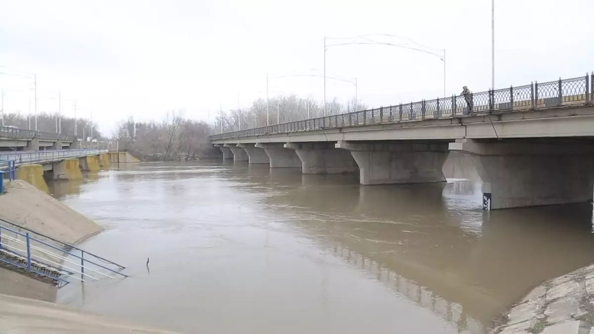 Ситуация стабилизировалась: в ЗКО уровень воды в реке Урал снизился