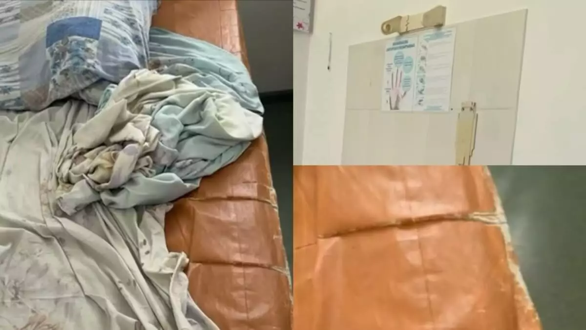 Старые кровати, скатанная постель: пациентка пожаловалась на состояние роддома в Жамбылской области