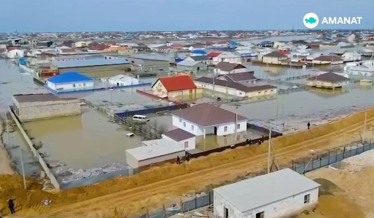 Как преодолевают кризис из-за наводнения в Жылыойском районе