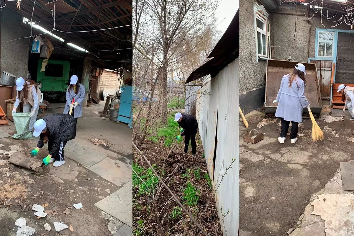 Алматы - наш общий дом: школьники оказали помощь пожилым людям