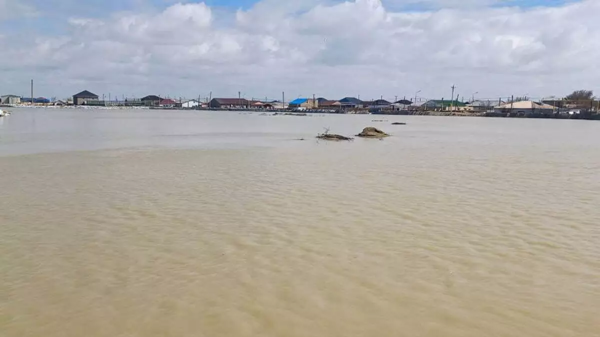 Уровень воды в реке Жайык продолжает расти в Атырауской области