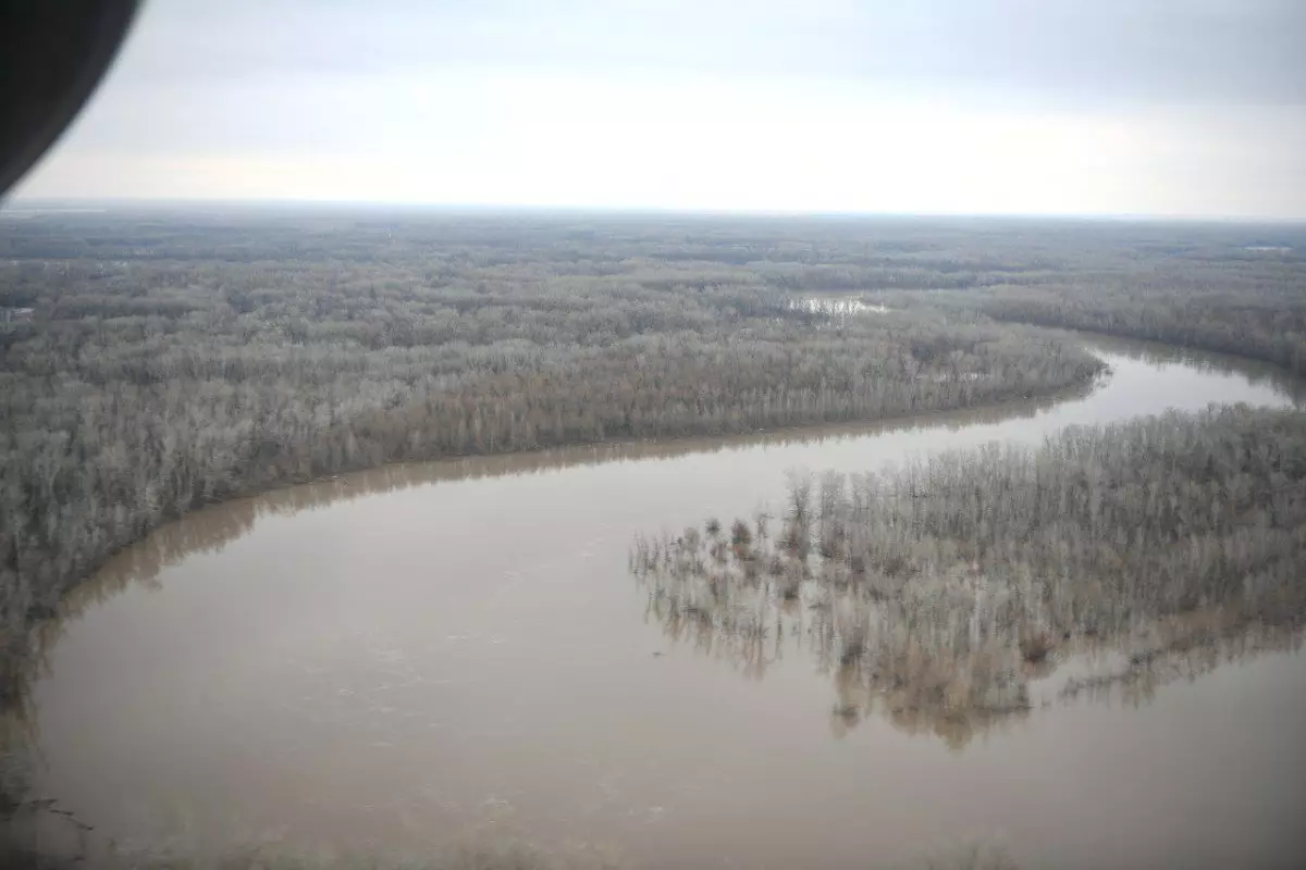 Уровень воды в Кушумском канале ЗКО поднялся на 43 сантиметра за сутки