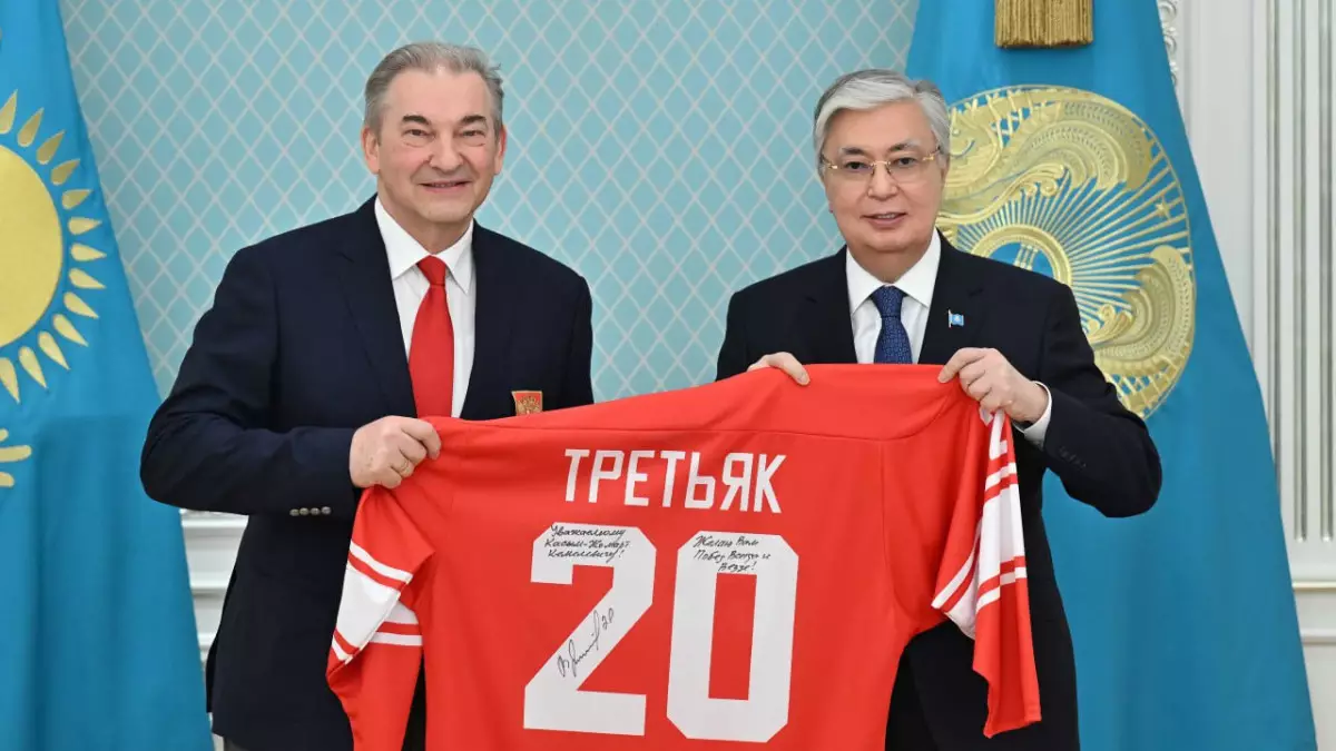 Мемлекет басшысы Ресей хоккей федерациясының президентін қабылдады
